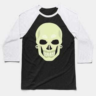 Halloween Skeleton Face Mask Baseball T-Shirt